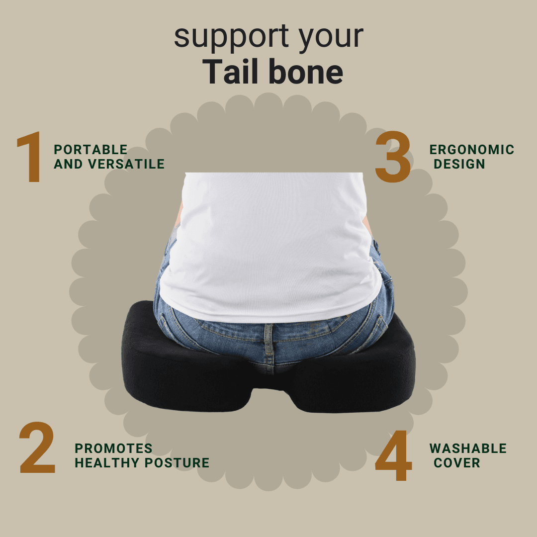 Dr Trust Coccyx Cushion For Tailbone Pain Dr Trust (USA) Coccyx