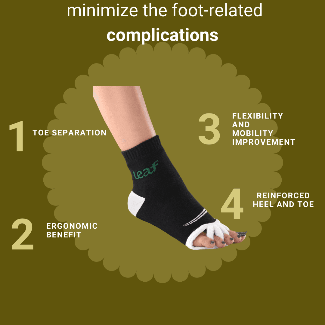 Foot alignment socks for pain reduction and maintaining shape of your foot.