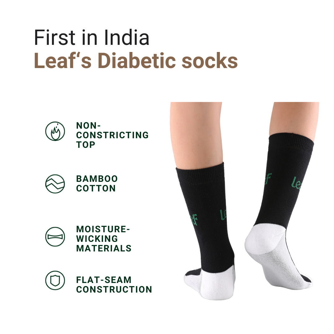 Leaf ortho Diabetic socks Set of 3 pairs