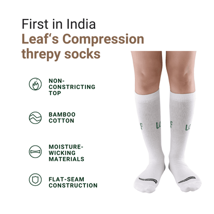 Leaf ortho Compression therapy socks Set of 3 pairs