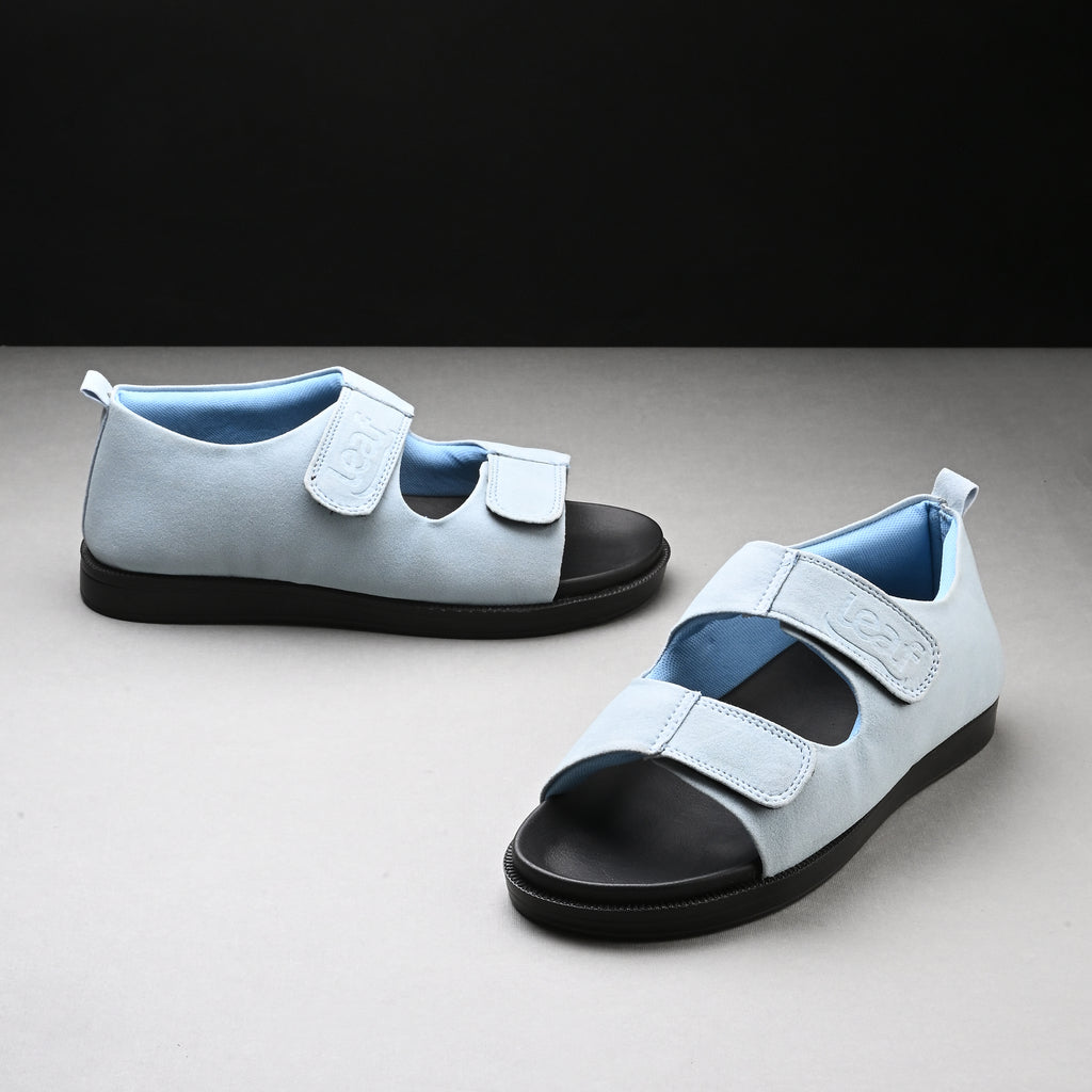 Diabetic Comfy-Pro Snow Sandal for reduction of burning and loss of sensation. 2 straps Blue