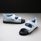 Diabetic Comfy-Pro Snow Sandal for reduction of burning and loss of sensation. 2 straps Blue
