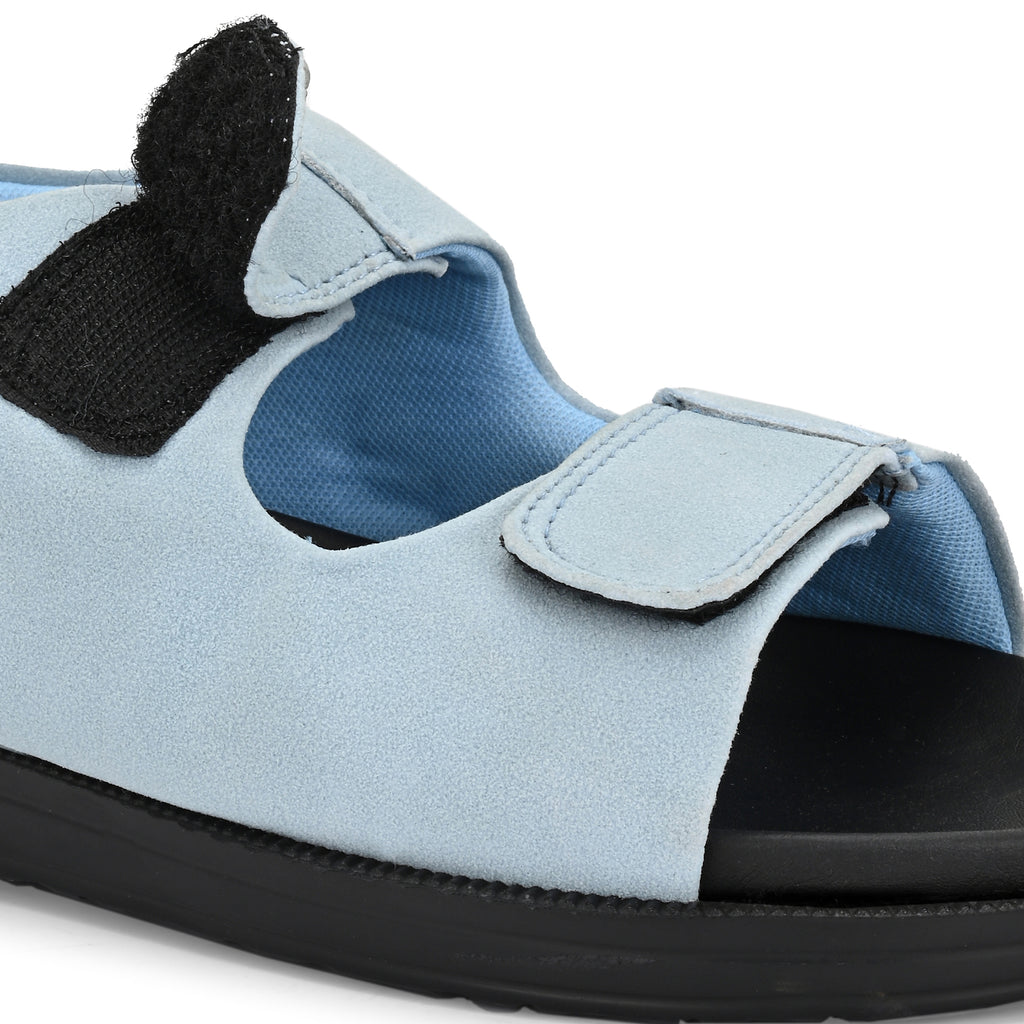 Diabetic Comfy-Pro Snow Sandal for reduction of burning and loss of sensation. 2 straps