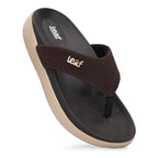 Leaf heel pain comfort slippers for women Brown
