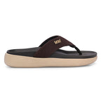Leaf heel pain comfort slippers for women Brown
