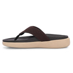 Leaf heel pain comfort slippers for women Brown