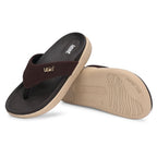 Leaf heel pain comfort slippers for women Brown