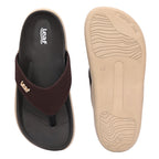 Leaf heel pain comfort slippers for women Brown