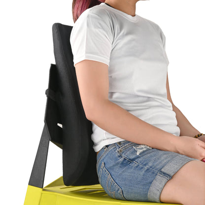 Posture Support Cushion & Backrest for Office Chair, Car, & Home